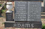 ADAMS David 1911-1983 & Sue 1924-1996