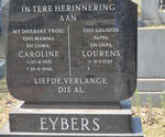 EYBERS Lourens 1929- & Caroline 1931-1986