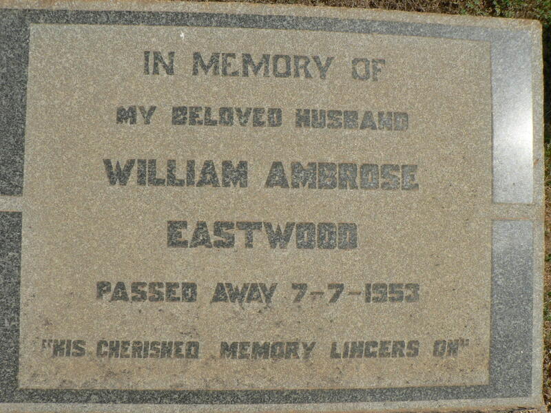 EASTWOOD William Ambrose -1953