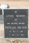 MEYER Phyllis 1917-1987