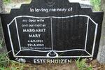 ESTERHUIZEN Margaret Mary 1931-1982