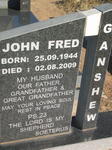 GANSHEW John Fred 1944-2009