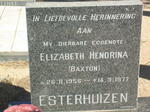 ESTERHUIZEN Elizabeth Hendrina nee BAXTON 1956-1977