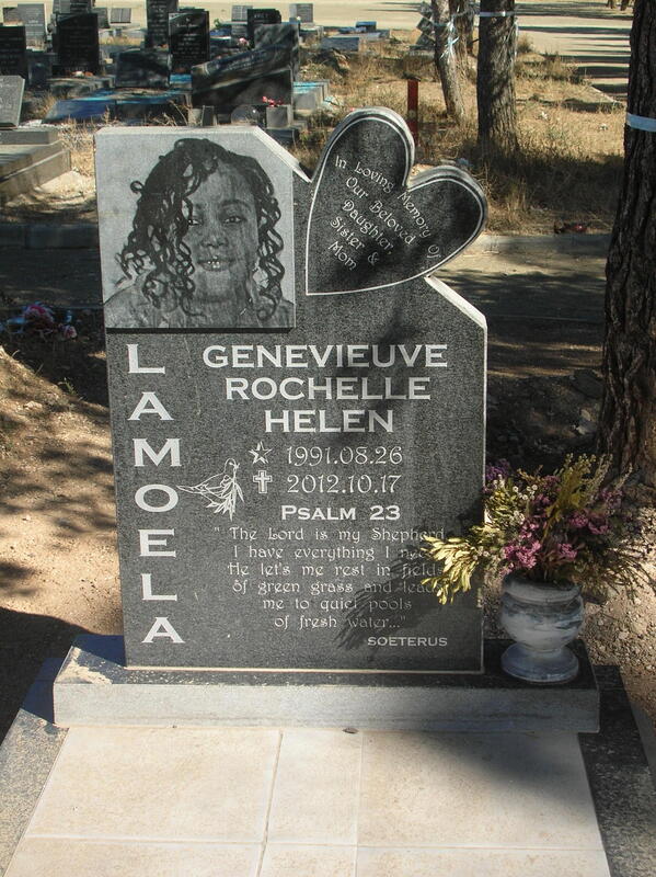 LAMOELA Genevieuve Rochelle Helen 1991-2012