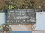 ALBERTS Dalene P. nee LIEBENBERG 1963-2004