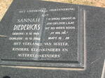 DIEDERICKS Sannah 1921-2002