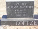 COETZEE Johanna Magrietha 1917-1992