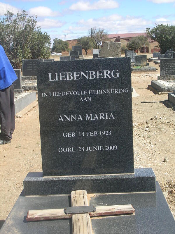 LIEBENBERG Anna Maria 1923-2009