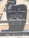 PLESSIS Alida Maria, du 1916-1985