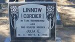 LINNOW Julia E. nee CORDIER 1931-1982
