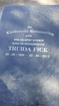 FICK Truida 1926-2013