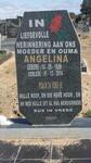 BENEDICT Angelina 1949-2014