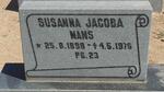 MANS Susanna Jacoba 1898-1975