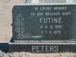 PETERS Futine 1892-1974