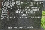 SMEE Beryl Sheila 1916-1982
