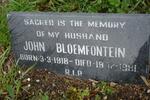 BLOEMFONTEIN John 1918-1981