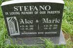 STEFANO Alec 1933-1981 & Marie 1936-1997