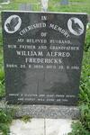FREDERICKS William Alfred 1923-1981