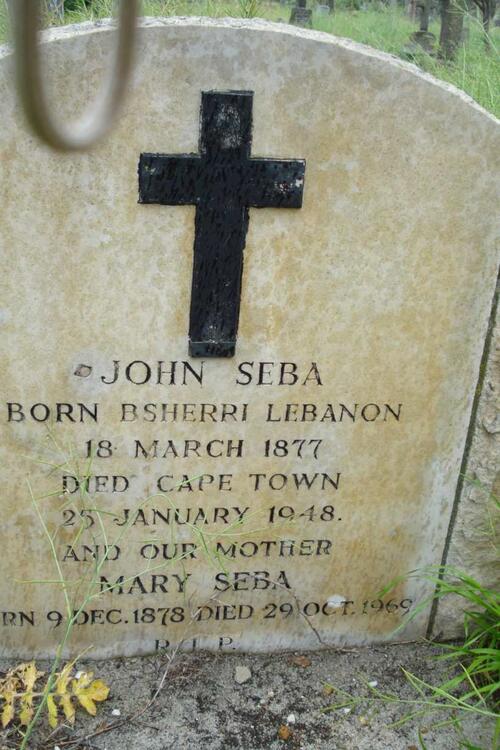 SEBA John 1877-1948 & Mary 1878-1969