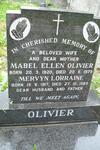 OLIVIER Mervyn Lorraine 1917-1989 & Mabel Ellen 1920-1979