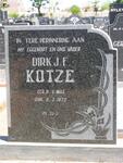 KOTZE Dirk. J.F. 1893-1972
