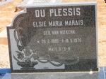 PLESSIS Elsie Maria Marais, du nee VAN NIEKERK 1885-1970