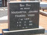 VISSER Margaretha Johanna Francina nee LOUW 1907-1980