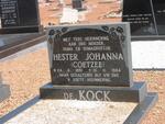 KOCK Hester Johanna, de nee COETZEE 1891-1984
