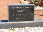 KOTZé Stephanus Francois 1913-1984