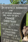 OPPERMAN Francis Christiaan 1921-1980 & Christina Petronella 1921-2010