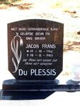 PLESSIS Jacob Frans, du 1962-1983