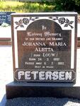 PETERSEN Johanna Maria Aletta nee LOUW 1897-1982
