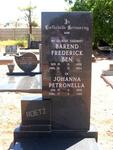 ROETZ Barend Frederick 1899-1984 & Johanna Petronella 1906-1988