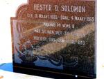 SOLOMON Hester D. 1885-1969