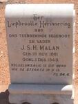 MALAN J.S.H. 1861-1949