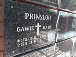 PRINSLOO Gawie 1936-2016 & Babs 1938-