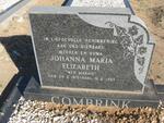 COMBRINK Johanna Maria Elizabeth nee MARAIS 1915-1985