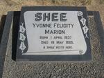 SHEE Yvonne Felicity Marion 1937-1985