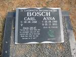 BOSCH Carl 1948- & Anna 1949-2011