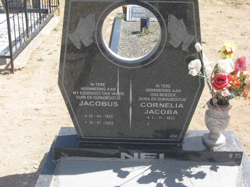 NEL Jacobus 1926-2002 & Cornelia Jacoba 1933-