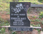 MSANE Ntombifithi Mabuyi Happiness 1961-2007