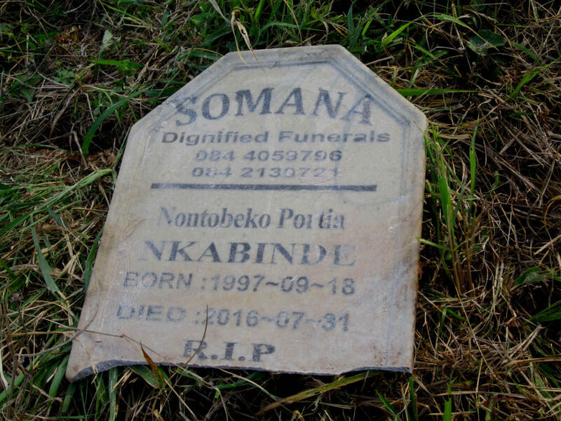 NKABINDE Nontobeko Portia 1997-2016