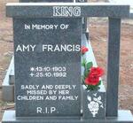 KING Amy Frances 1903-1992