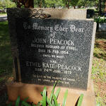 PEACOCK John -1954 & Ethel Kate -1972
