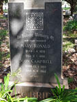 McBRIDE John Campbell 1869-1955 & Mary Ronald 1870-1955