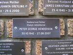 HENDERSON Peter George 1942-2007