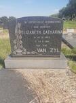 ZYL Elizabeth Catharina, van 1883-1981