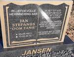 JANSEN Jan Stefanus 1923-2010