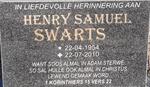 SWARTS Henry Samuel 1954-2010