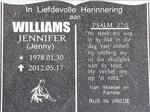 WILLIAMS Jennifer 1978-2012